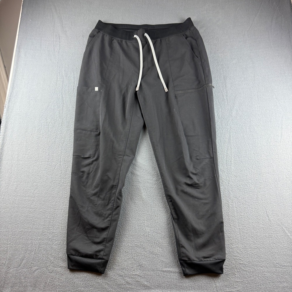 Fabletics On Call Joggers Women's XL Black Scrubs Drawstring Nurse Stretch